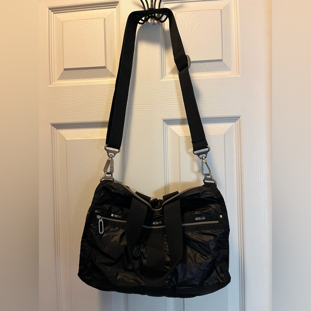 LeSprtsac black nylon classic bag